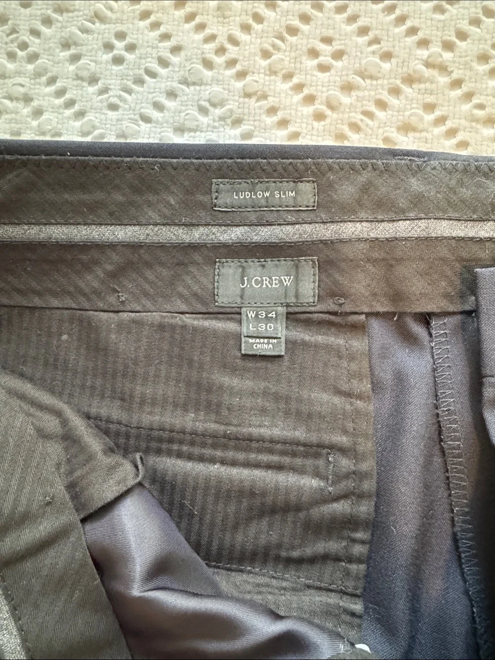 J Crew Ludlow slim navy dress pants